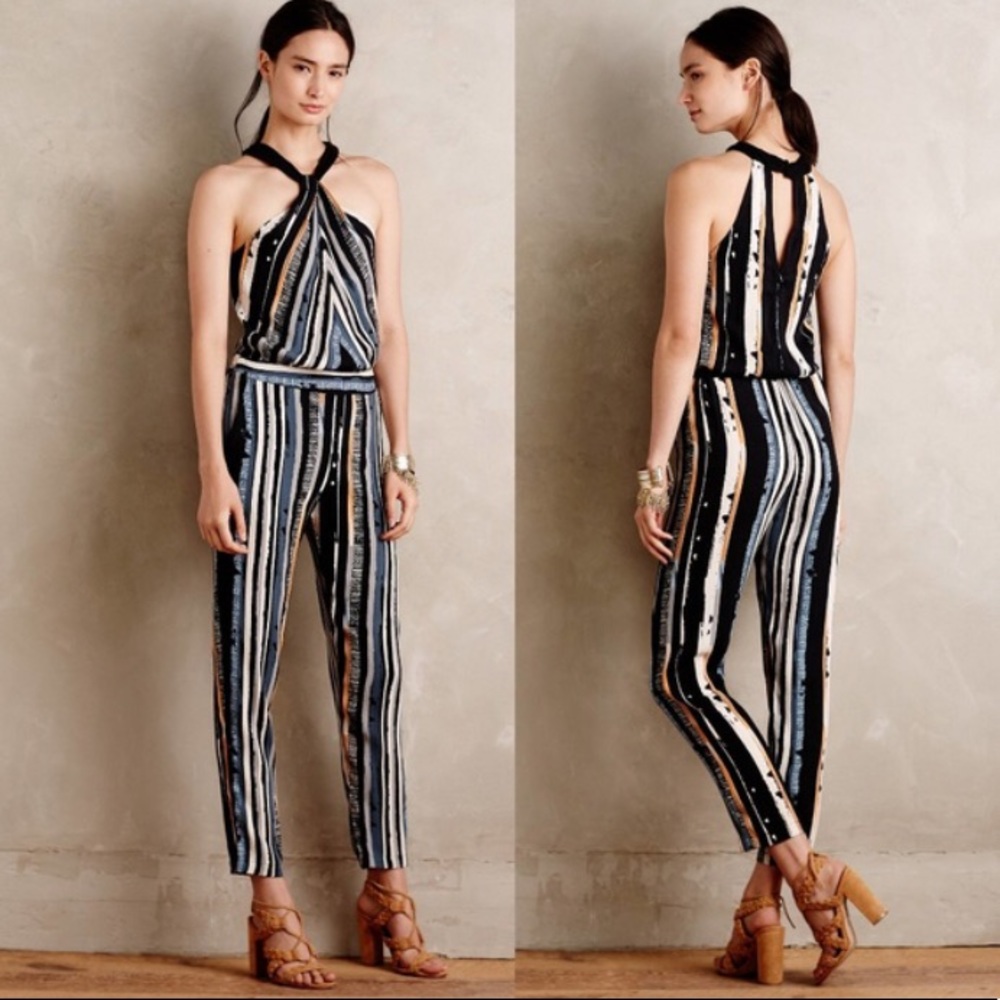 Ella Moss Fjordic Rainforest Striped Jumpsuit